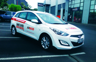 NZ Blood Vehicle Fleet Graphics